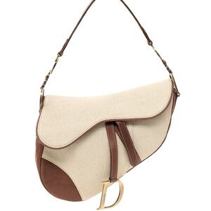 Christian Dior Saddle beige and brown leather handbag shoulder bag